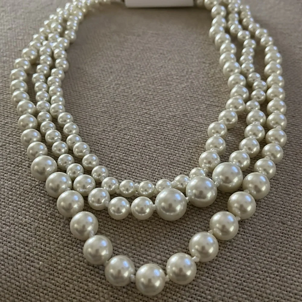 J. Crew Pearl Layering Necklace/NWT - Picture 5 of 10